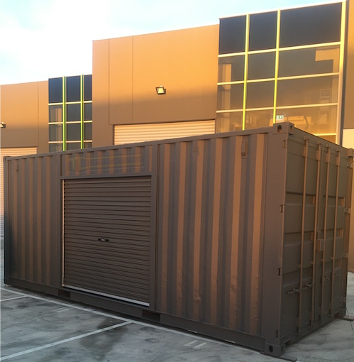 Shipping Container Display Sunset
