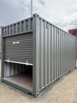 matching roller door and paint job container