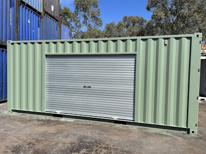 side double roller door container modification