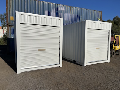 two container mini cubes with roller door access