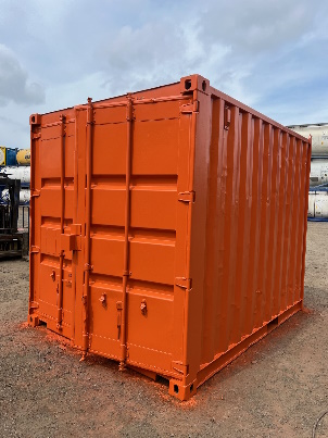 old container fix up and repaint